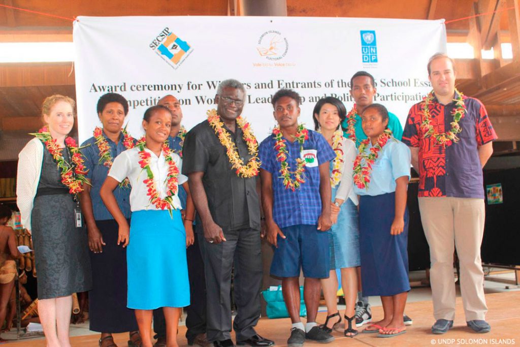 EC-UNDP JTF - In the Solomon Islands, students and teachers advocate for women’s leadership and political participation