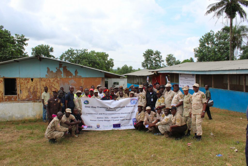 EC-UNDP JTF - Press Release: Security Training in Liberia